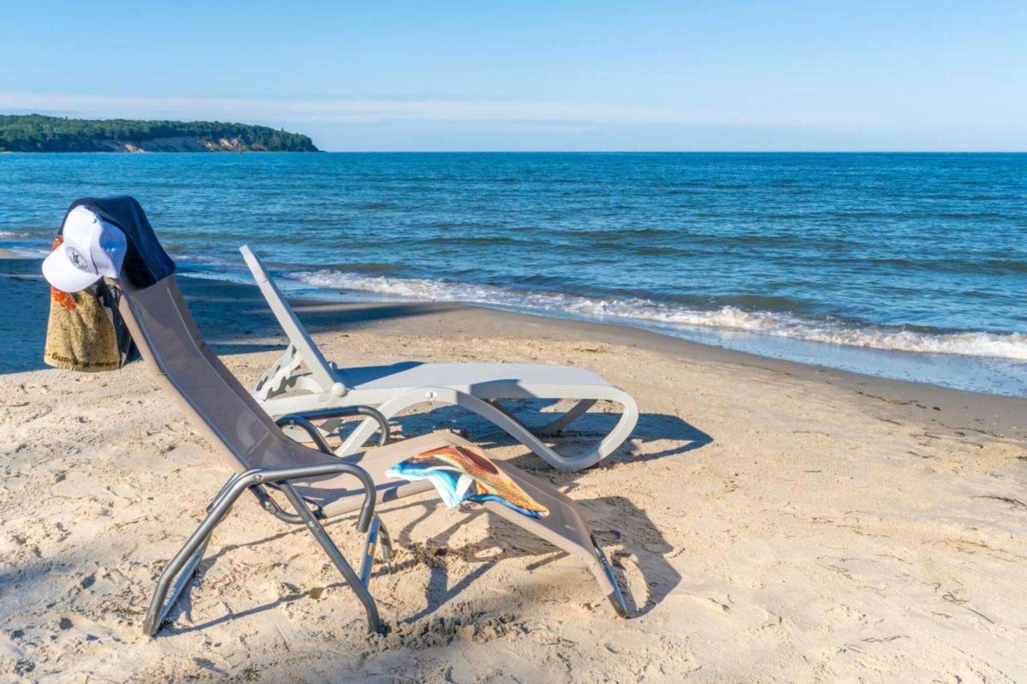 Traumhaftes Appartement Mit Balkon - Odins Blick Wohnung 6 - Mit Privatstrand, Sauna Lobbe Dış mekan fotoğraf